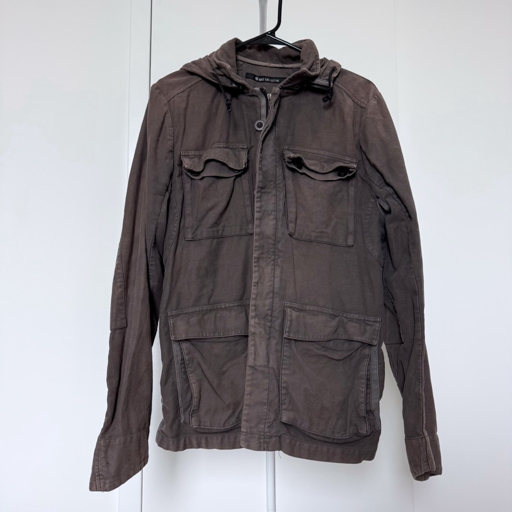Nice Collective Brown Field Jacket Military Gorpcore Streetwear Designer Outdoor